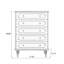 Armoire d'appoint en bois massif noir et noyer