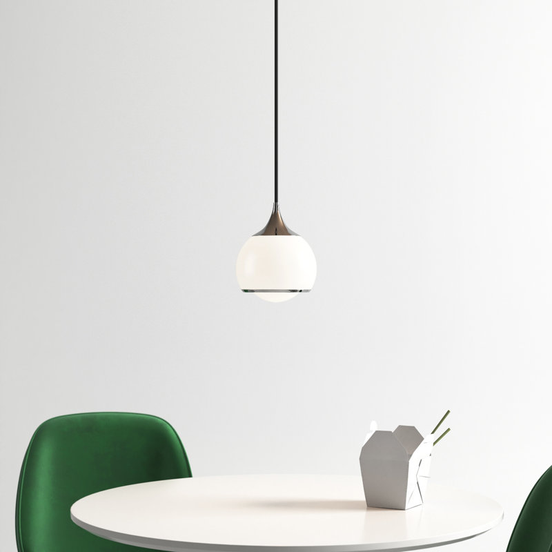 Kegan 1 - Light Single Pendant, Aged Brass, 8.25" H x 6.75" W x 6.75" D