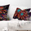 Coussin lombaire à fleur fractale floral