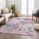Machine Washable Indoor/Outdoor Huseby ACN2264 Floral Rug