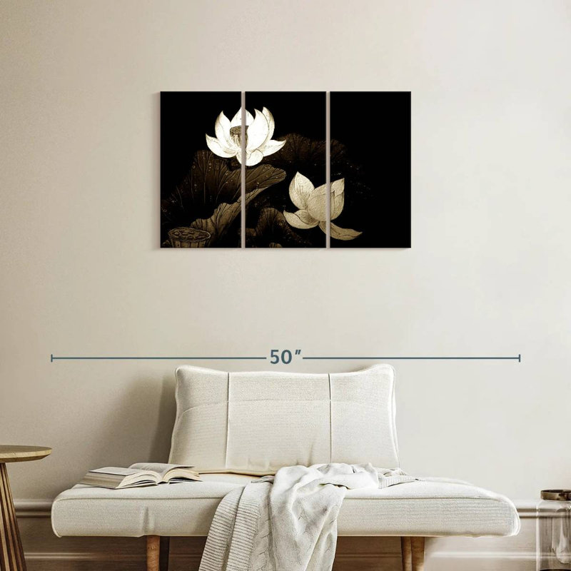 Fleurs de lotus Harnek, H 20 po x l 33 po
