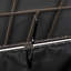 Panier de rangement extérieur en fer gris, 33,53 po Profondeur x largeur: 24,54 po, choix de patio avec cadre solide, nécessaire