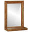 Solid Wood Rectangle Mirror-1377926462