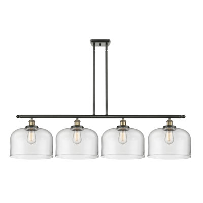 Luminaire suspendu pour îlot de cuisine 4 lumières Lattimer