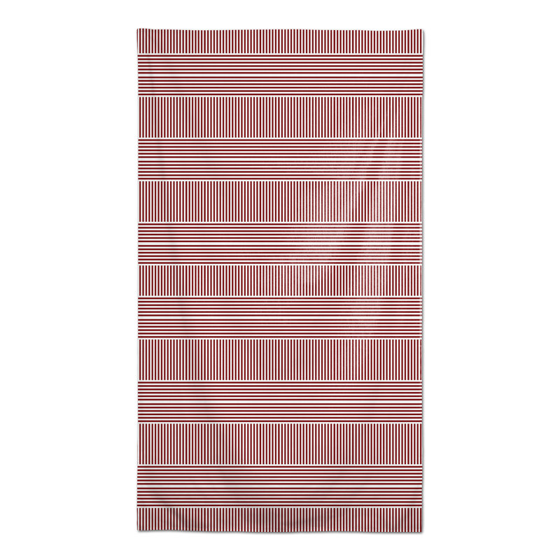 Sanni Striped Tablecloth, Red