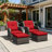 Netta 4-Piece Rattan Outdoor Seating Group with Cushions-1955083462