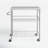 Miriam 38.62" Stainless Steel Kitchen Island and with Locking Wheels