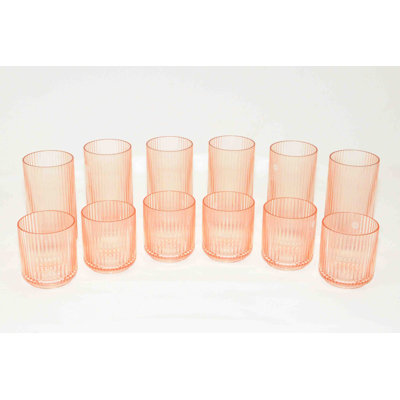 Dazaria Mesa Collection Acrylic Drinking Glass Set