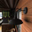 Sena Matte Black 25.8cm H Outdoor Barn Light