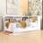 Twin Daybed with 2 Drawer and Storage Cabinets and USB Ports-549805662