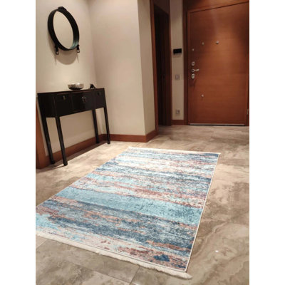 Mathai Performance Washable Abstract Indoor / Outdoor Rug