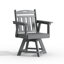 Ensemble de chaises pivotantes en résine 35 po H toutes saisons 35 po