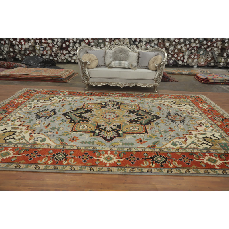Grand tapis géométrique 10 x 14