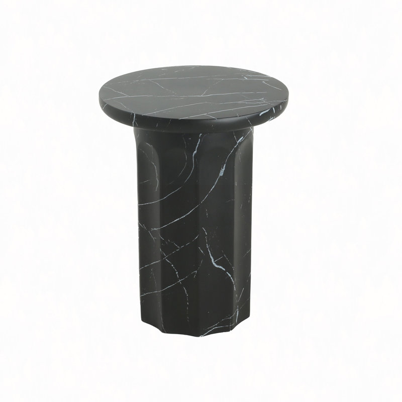 Table d'appoint d'extérieur effet béton, table de bout Mgo de salon