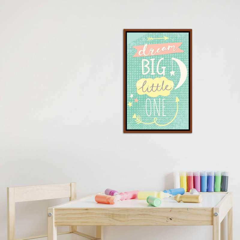 «Hello Sweet Baby», art encadré, H 26 po x l 18 po x 1,5 po, Toile classique avec cadre brun