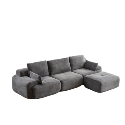 Canapé modulaire rembourré 4 pièces de 119,69 po Milbrey