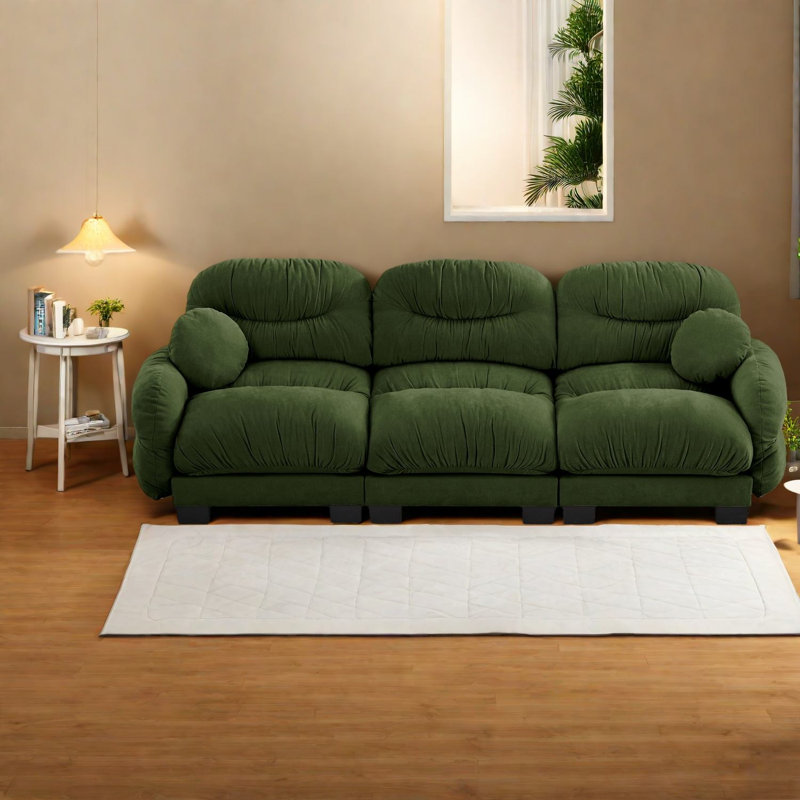 Canapés en chenille 3 places à compression confortable