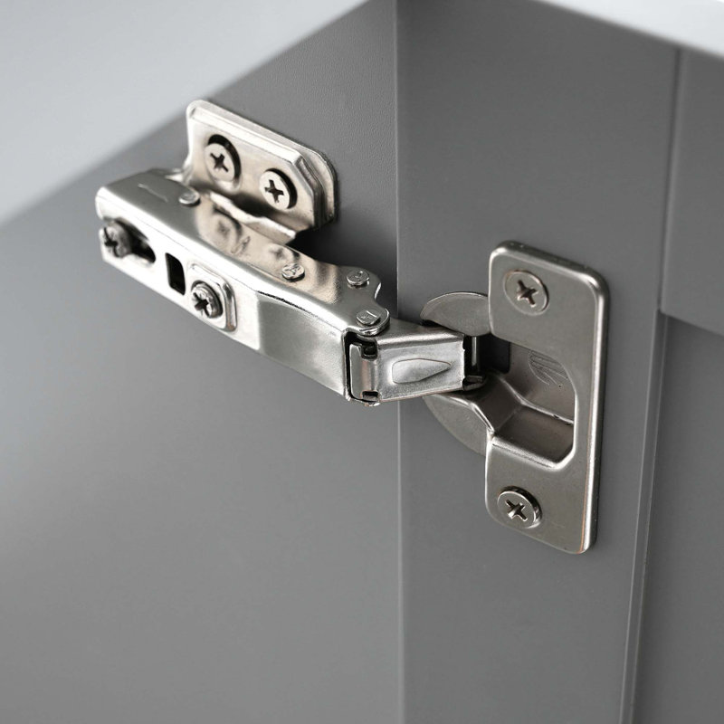 Meuble-lavabo de style Shaker avec rangement spacieux, Gris