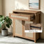 Buffet en rotin, armoire de rangement Farmhouse avec tablette réglable, armoire de cuisine Boho avec tiroir pour la salle à manger, la cuisine, le vestibule, le salon