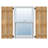 TimberCraft 5 3/8" Boards Spaced Board-n-Batten Shutters, Western Red Cedar (Per Pair)-36421230-36421290
