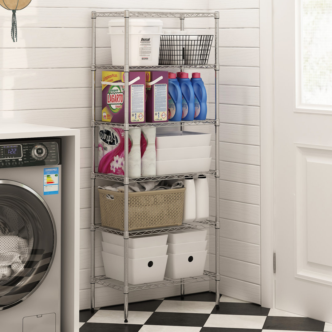 Glenward 6-Tier Stackable Metal Shelf Rack