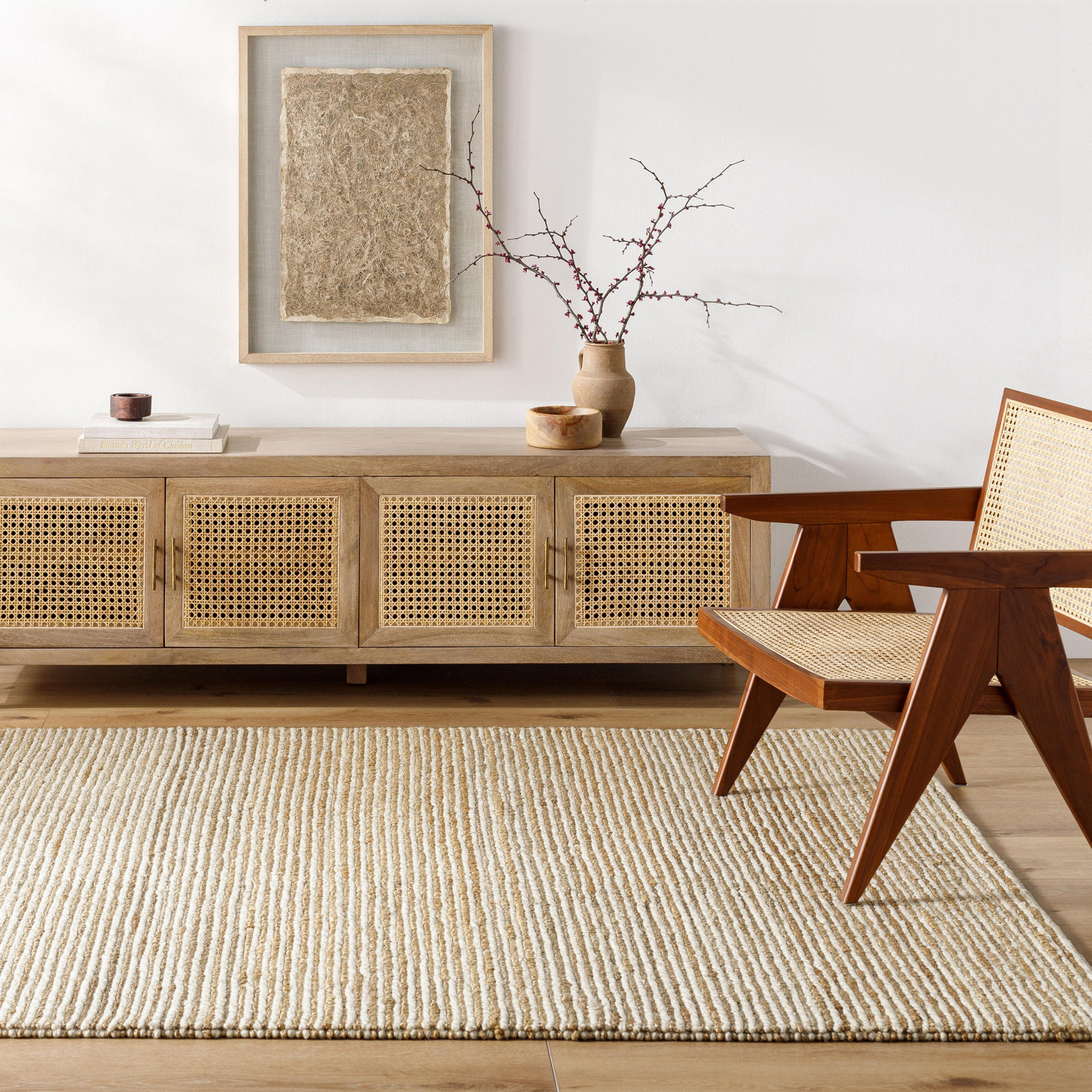 Hayes Hand-Woven Jute Area Rug, Rectangle 9' x 12'