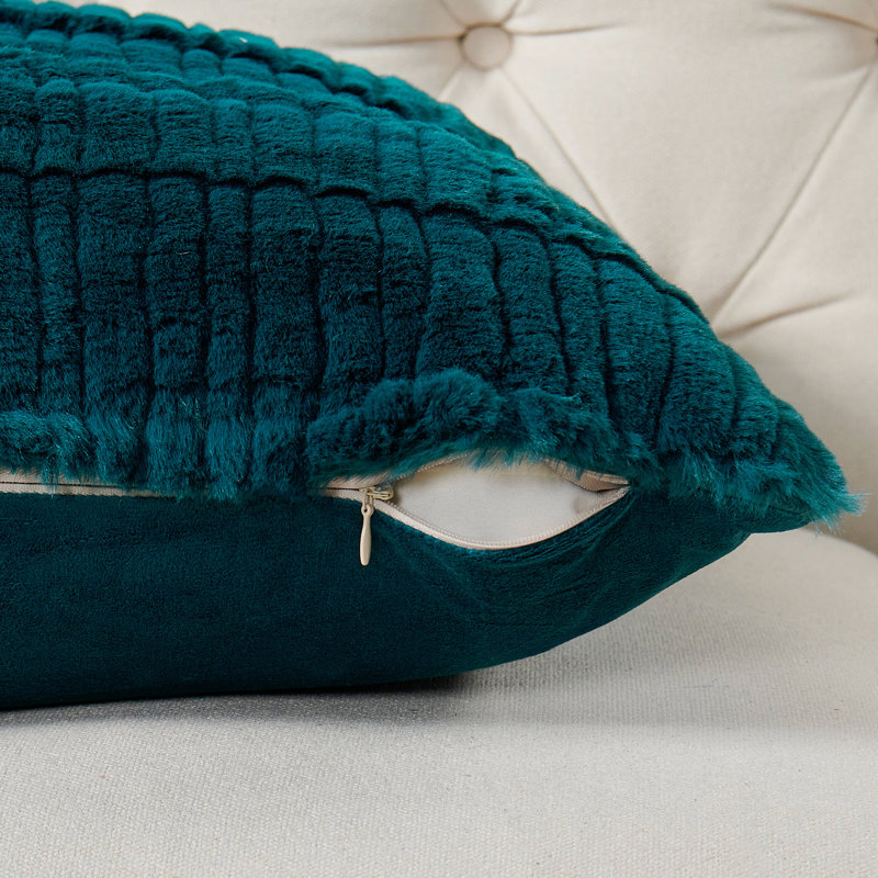 Square Cushion Cover, Teal