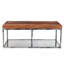 Table basse en bois brûlé, 47 x 24 x 18