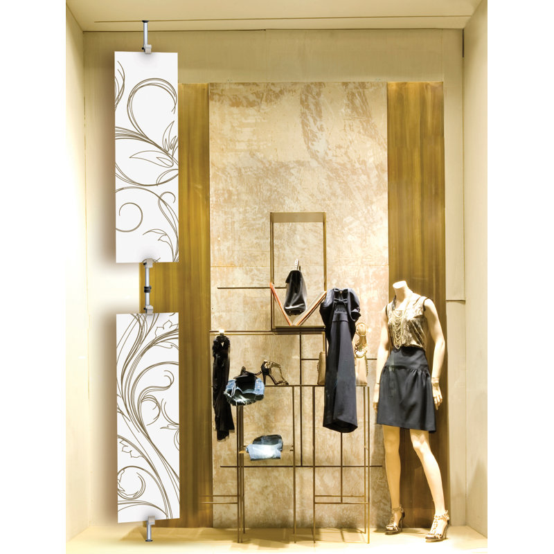 Testrite Booth Display Accessory, Satin Silver