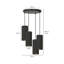 Ealidh 4 - Light Steel Cluster Pendant-163951644