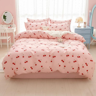 Ensemble de literie avec housse de couette Bowknot Heart Bed