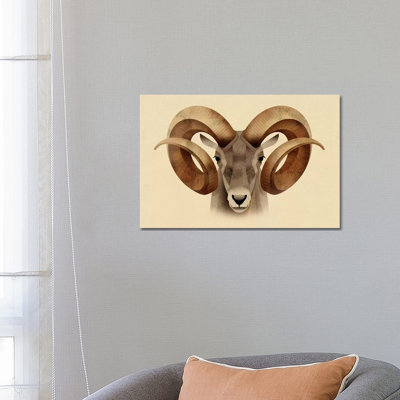 Urial 1 Piece Wall Art on Canvas