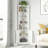 71" Tall Corner Storage Cabinet With 2 Doors, 5-Tier Metal Cabinet With Adjustable Shelves, Freestanding Kitchen Storage For Pantry, Living Room, Bathroom, Laundry Room, Space Saving Furniture