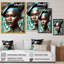 Exquiste, femme africaine, conception X - reproduction sur toile-87370558-87370564