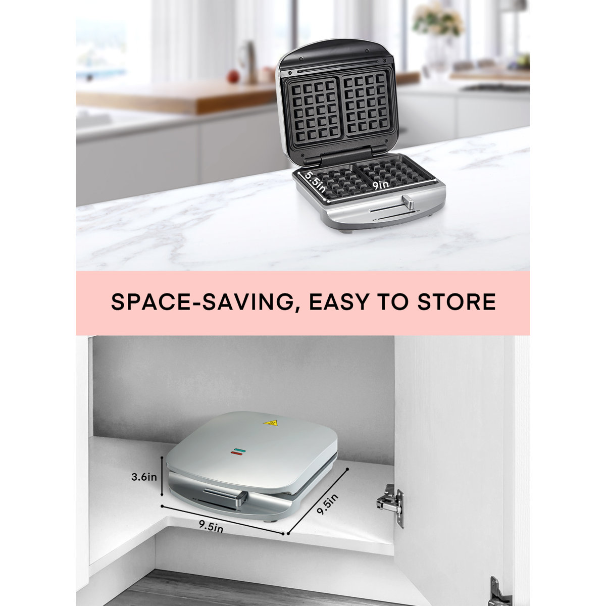 FOHERE Waffle Maker - Thumbnail 3