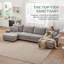 Canapé modulaire 118,6 po avec méridienne modulaire avec méridienne 118,6 po-996652374-996886671