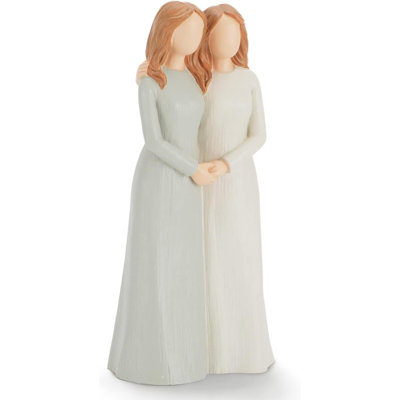 Sister Figurines, Love My Sisters Friends Forever, 2 Women 6.2â€ Sculpted Hand-Painted Figures Gifts For Christmas Birthday (Sister)