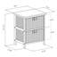 Support de rangement à 2 paniers en maïs pliable Sterling, H 20,04 po x l 16,61 po x P 12,13 po