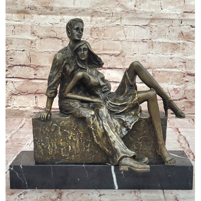 Sculpture en bronze Relaxed Couple