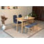 Ensemble de table et chaises de salle à manger extensible D urguard (5 pièces)-111021103