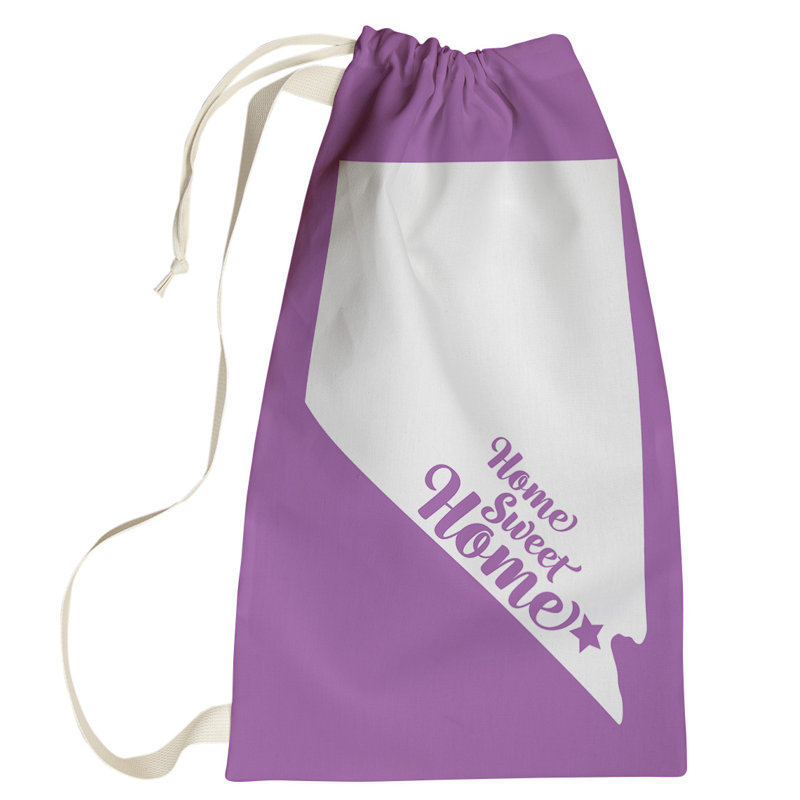 Fabric Laundry Bag with Handles, Small (29" H x 18" W), Violet