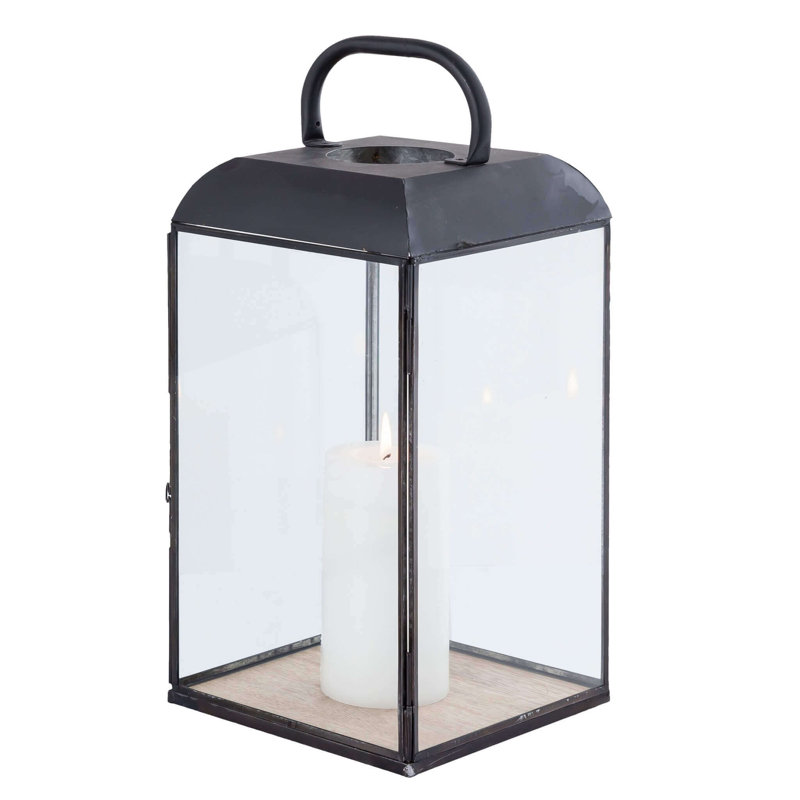 3 Piece Wood Wall Lantern Set, 44cm H x 20cm W x 20cm D