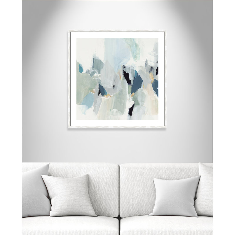 Little Talks " Little Talks III " by Isabelle Z, Picture Framed Paper, 33.25" H x 33.25" W, White Wood