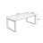 Burlywood Rectangular Solid Wood Dining Table-280977348