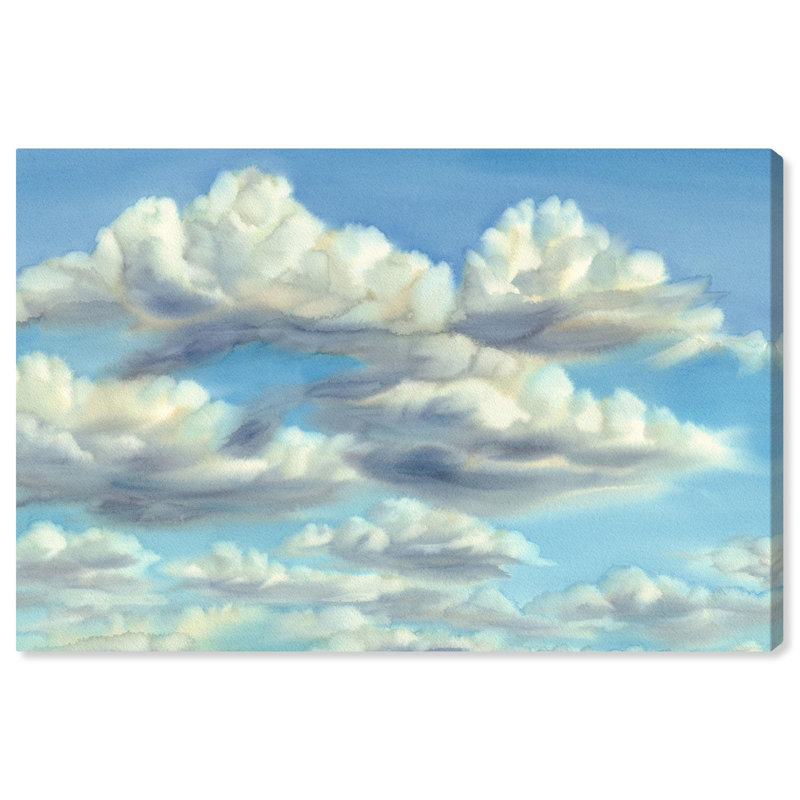 Cotton Clouds Landscape Canvas Wall Art, 24" x 16"