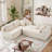 Boneless Modular Sectional Sofa, 3-Seat Sofa Sleeper For Living Room
