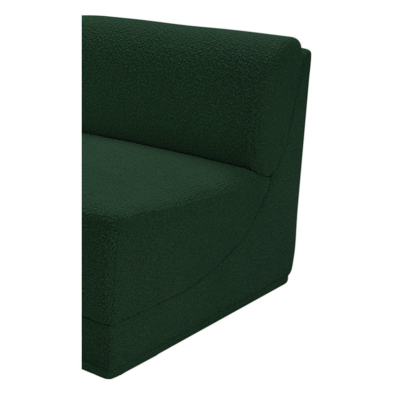 Ollie 30 po de large, Tissu bouclé vert