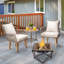 Steel Charcoal Fire Pit Table