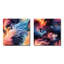 Coussoule - Ensemble de 2 collages carrés abstraits-101844509-101844507