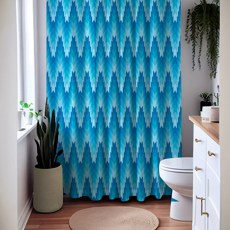 Abstract Shower Curtain, 83" H x 70" W